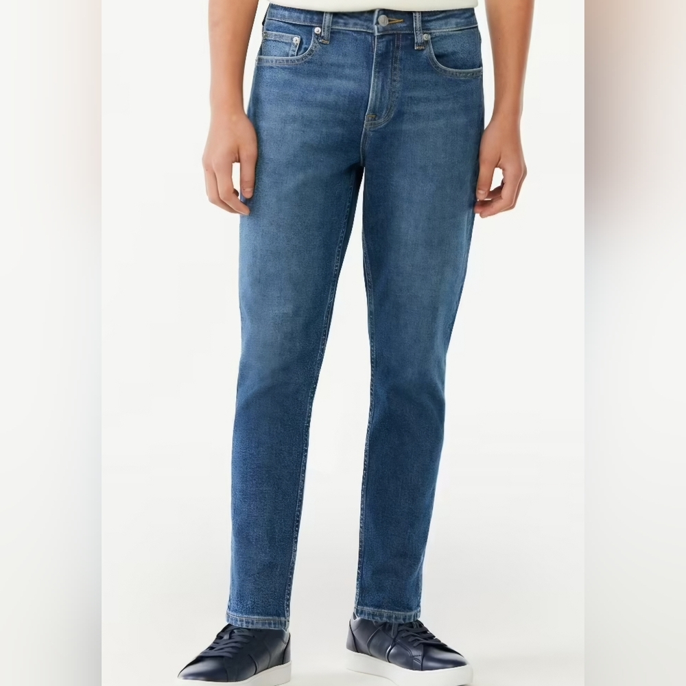 Free Assembly Boys Slim Straight Denim Jeans, Size 8